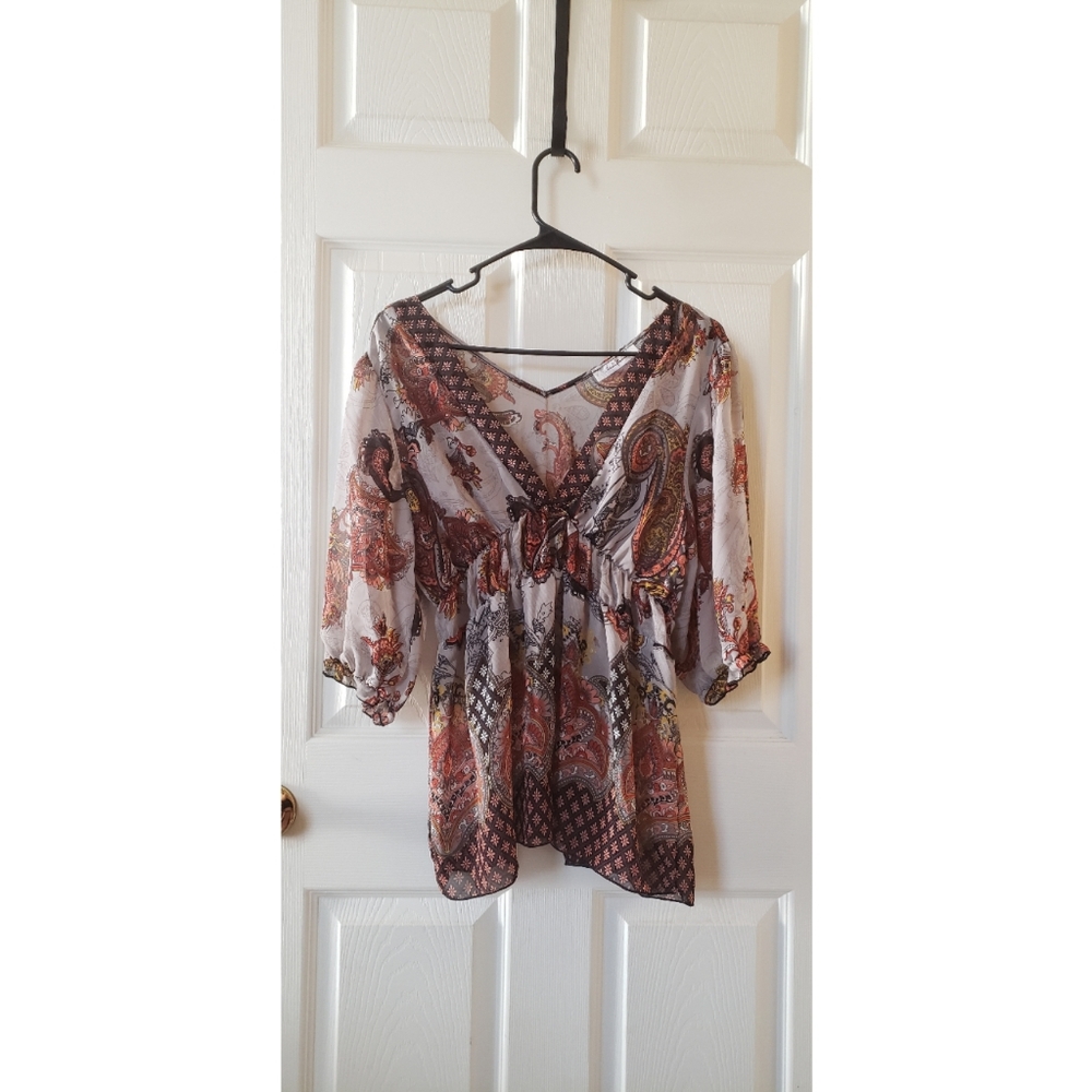 Bohemian Sheer Blouse
